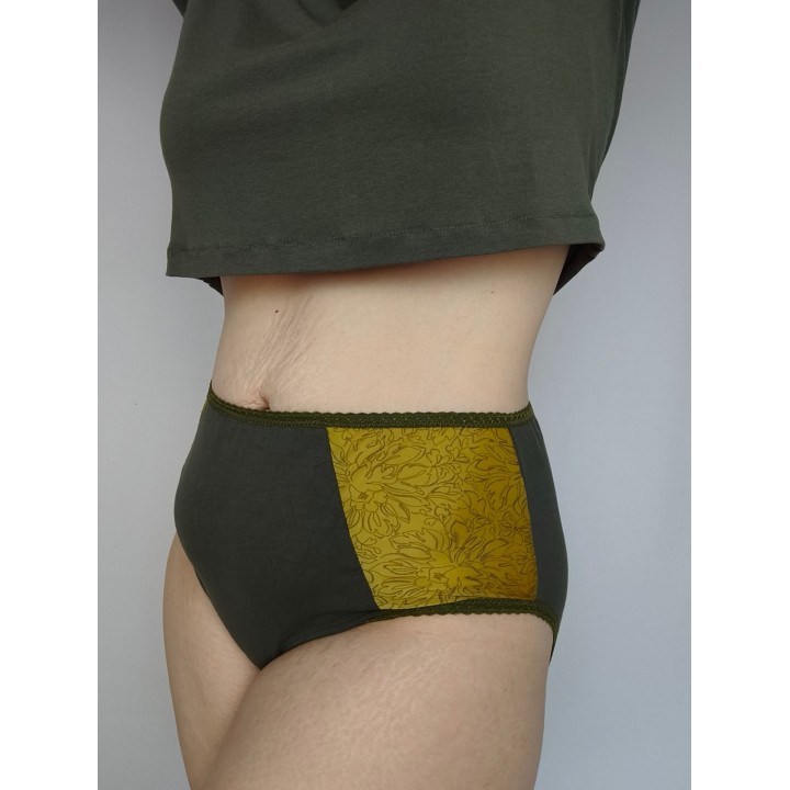 Culotte taille haute confort pour les formes - Herbes d'été