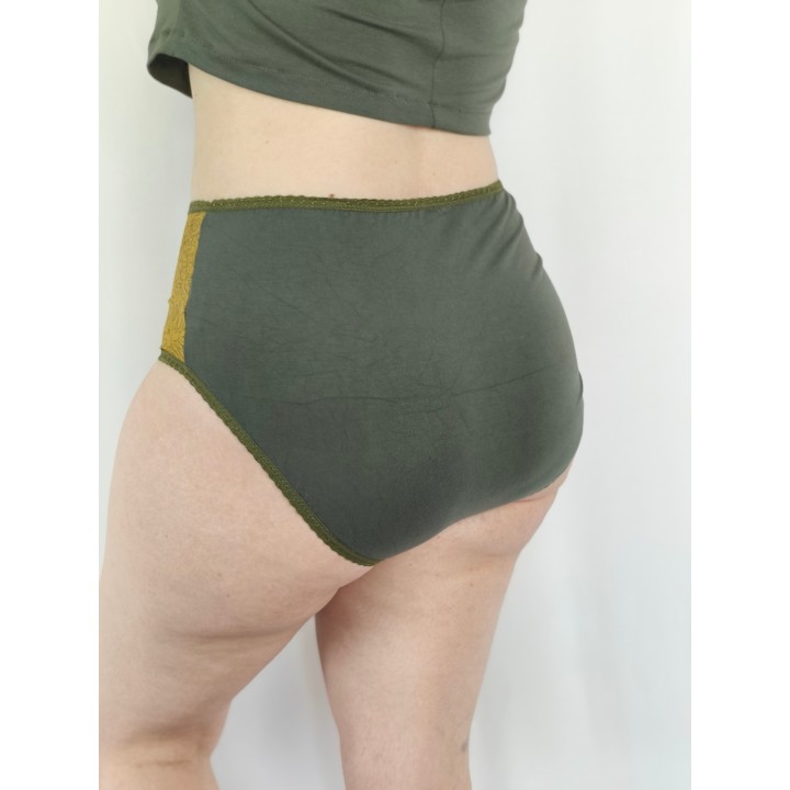 Culotte taille haute confort pour les formes - Herbes d'été